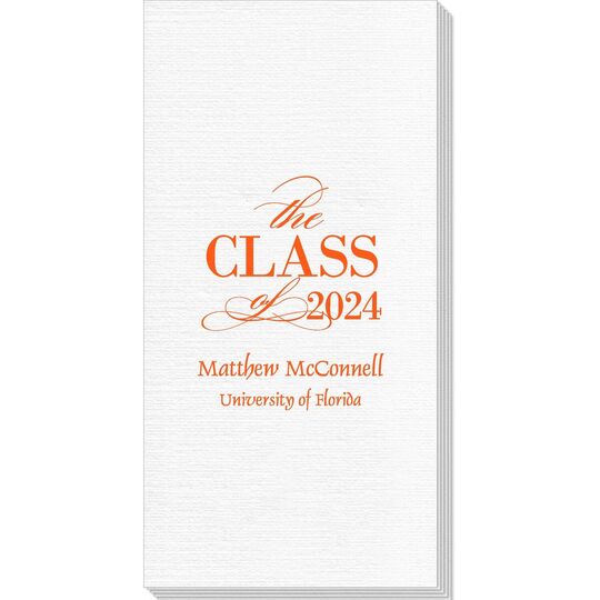 Classic Class of Graduation Deville Guest Towels